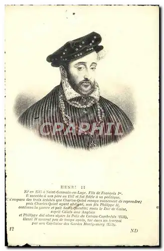 Cartes postales Henri II