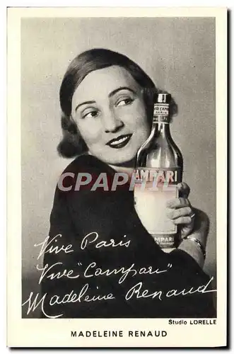 Ansichtskarte AK Madeleine Renaud Publicite Campari