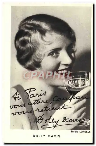 Ansichtskarte AK Dolly Davis Publicite Campari