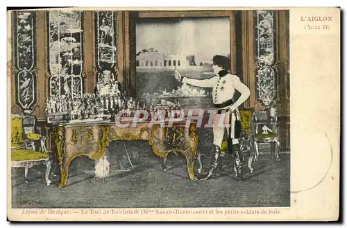 Cartes postales Fantaisie Sarah Bernhardt L&#39aiglon