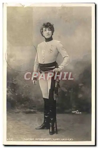 Cartes postales Fantaisie Sarah Bernhardt L&#39aiglon