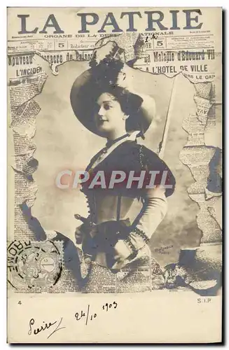 Cartes postales Fantaisie Theatre La Patrie