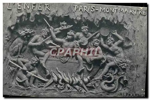 Cartes postales Fantaisie L&#39enfer Paris Montmartre