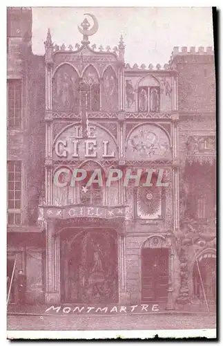 Cartes postales Theatre Paris Montmartre Le Ciel