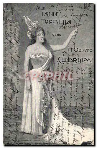 Cartes postales Theatre Mlle Fanny Toresella Cendrillon