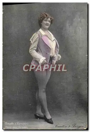 Cartes postales Theatre Ginette Parix aux Varietes Cautin & Berger