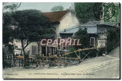 Cartes postales Paris Montmartre Cabaret du Lapin Agile Rue des Saules