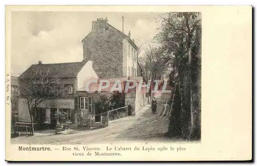 Cartes postales Paris Montmartre Cabaret du Lapin Agile Rue St Vincent