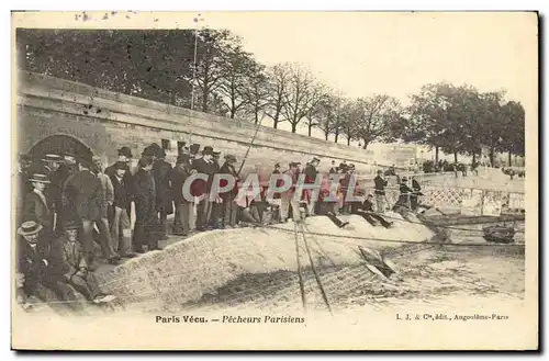 Ansichtskarte AK Paris Vecu Pecheurs Parisiens Peche