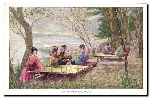 Cartes postales Japon Nippon Lac d'Hakone