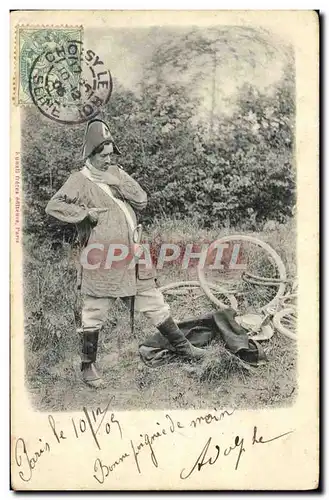 Cartes postales Fantaisie Homme Velo Cycle