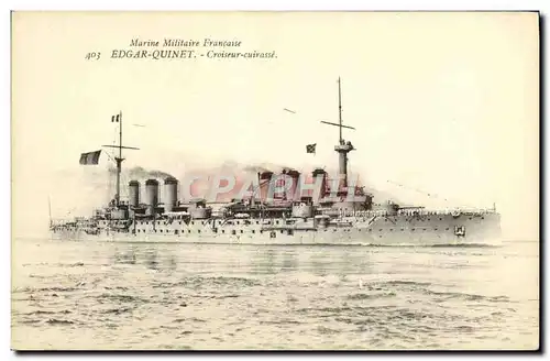 Cartes postales Bateau Le Croiseur Cuirasse Leon Gambetta