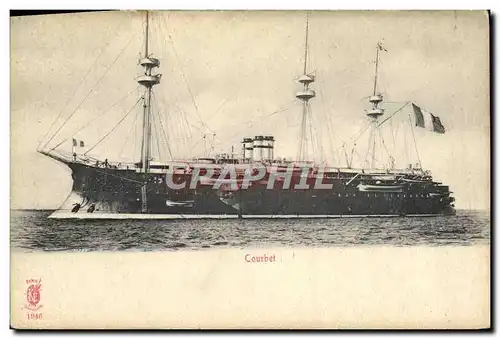 Cartes postales Bateau Courbet