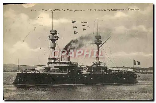 Cartes postales Bateau Formidable Cuirasse d&#39escadre