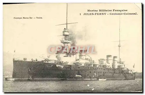 Cartes postales Bateau Jules Ferry Croiseur Cuirasse