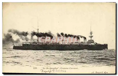 Cartes postales Bateau Le De Queydon Croiseur Cuirasse