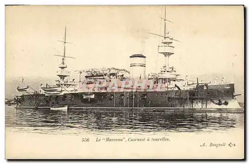 Cartes postales Bateau Le Marceau Cuirasse a tourelles