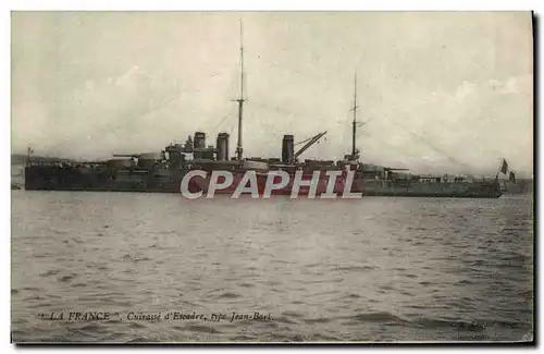 Cartes postales Bateau La France Cuirasse d'escadre