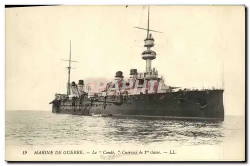 Cartes postales Bateau Le Conde Cuirasse de 1ere classe