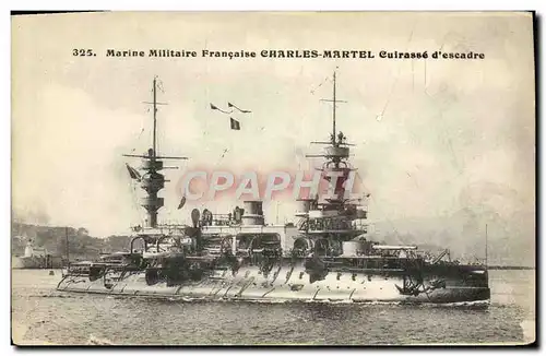 Cartes postales Bateau Charles Martel Cuirasse d&#39escadre
