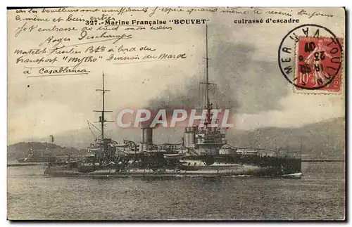 Cartes postales Bateau Bouvet Cuirasse d&#39escadre