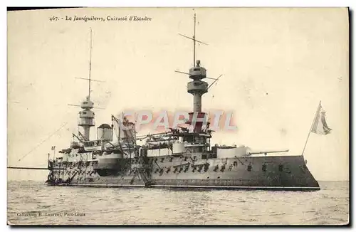 Cartes postales Bateau Le Jaureguiberry Cuirasse d'escadre