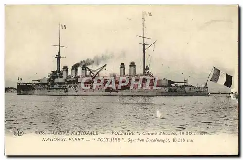 Cartes postales Bateau Voltaire Cuirasse d'escadre