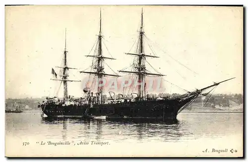 Cartes postales Bateau Le Bougainville Aviso Transport