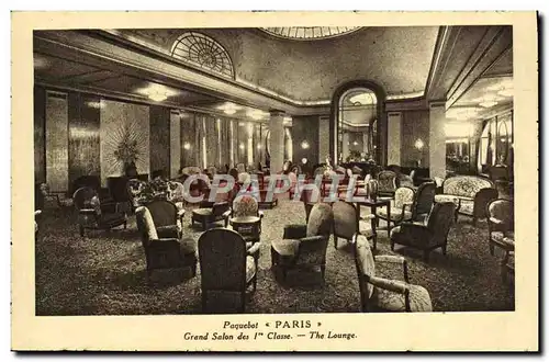 Ansichtskarte AK Bateau Paquebot Paris Grand salon de 1ere classe