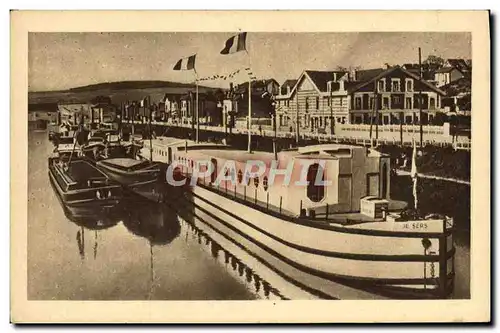 Cartes postales Bateau Appel en faveur des bateliers mobilises