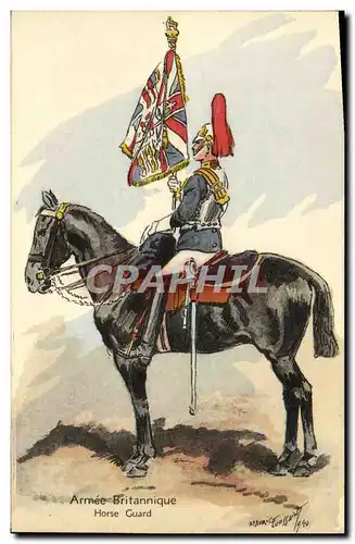 Cartes postales Armee britannique anglaise Militaria Horse Guard Cheval