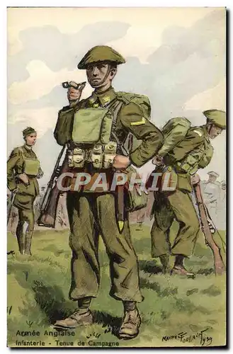 Ansichtskarte AK Armee britannique anglaise Militaria Infanterie Tenue de Campagne