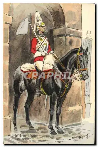 Ansichtskarte AK Militaria Armee britannique Life Guard cheval