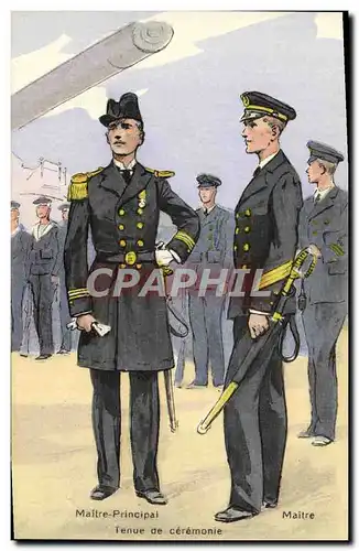 Cartes postales Maitre principal Tenue de Ceremonie Militaria