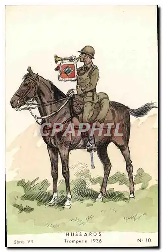 Ansichtskarte AK Hussards Tromperie 1936 Militaria