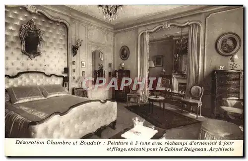 Ansichtskarte AK Decoration Chambre et boudoir