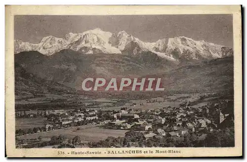 Cartes postales Sallanches et le Mont Blanc