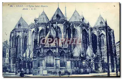 Cartes postales Lille Eglise Saint Maurice Abside