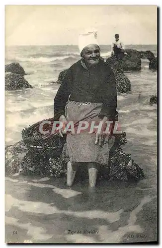 Cartes postales Type de Mouliere Femme Folklore