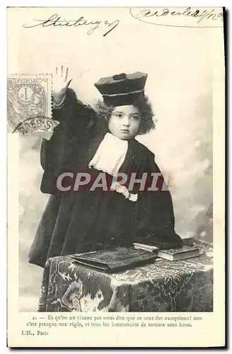 Cartes postales Enfant Avocat Juge