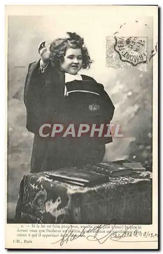 Cartes postales Enfant Avocat Juge