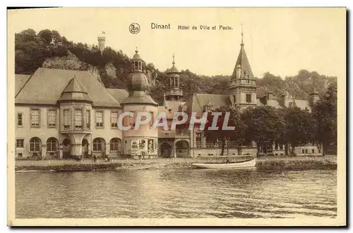 Cartes postales Dinant Hotel de ville et poste