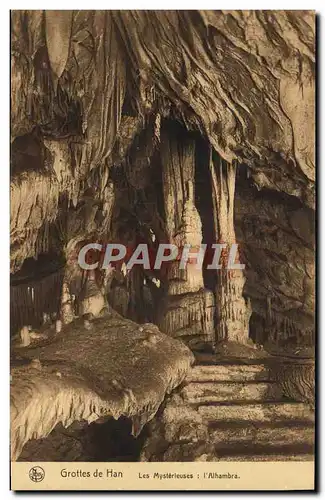 Cartes postales Grottes de Han Les mysterieuses L&#39Alhambra
