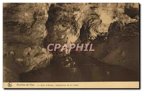 Cartes postales Grottes de Han La salle d&#39armes Reapparition de la lesse