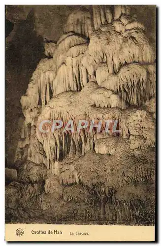 Cartes postales Grottes de Han La cascade