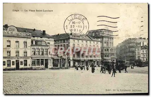 Cartes postales Liege La place Saint Lambert