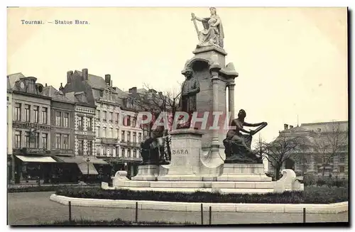 Cartes postales Tournai Statue Bara