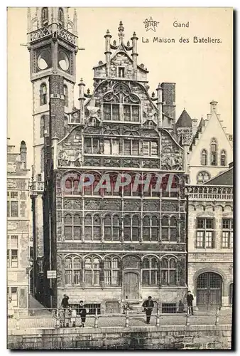 Cartes postales Gand La Maison des Bateliers