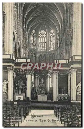 Cartes postales Gand LInterieur de l'Eglise St Bavon