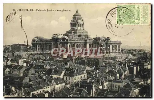 Cartes postales Bruxelles Palais de Justice Vue Generale